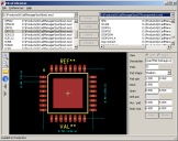 Screen-shot of the KiCad Librarian