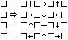 Hilbert curve replacement rules